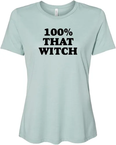 Vista 18 de Cute Women's Screen Printed Crew Neck Tee, Shirts With Sayings, Dusty Blue or Olive