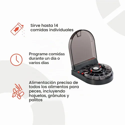 Vista 3 de Alimentador de peces para acuario Fish Mate F14 14 comidas