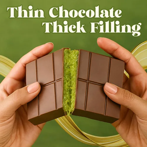Vista 7 de Ceres Gourmet Dubai - Paquete de 3 barras de chocolate y pistacho (7 onzas cada uno), caramelo de chocolate con leche Dubai prémium con relleno