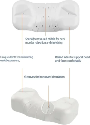 Vista 2 de Almohada lavable de espuma viscoelástica de alta densidad – Compack y multiusos – En cualquier momento, en cualquier lugar, cualquier persona