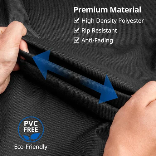Vista 6 de SunPatio Bistro - Juego de funda impermeable, para patio al aire libre, juego de muebles de 3 piezas con ventilación de aire, resistente a los rayos