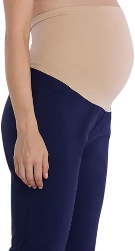 Vista 10 de Motherhood Maternity womens Super Stretch Secret Fit Over the Belly Ankle Straight Leg Pregnancy Dress Pants for Work