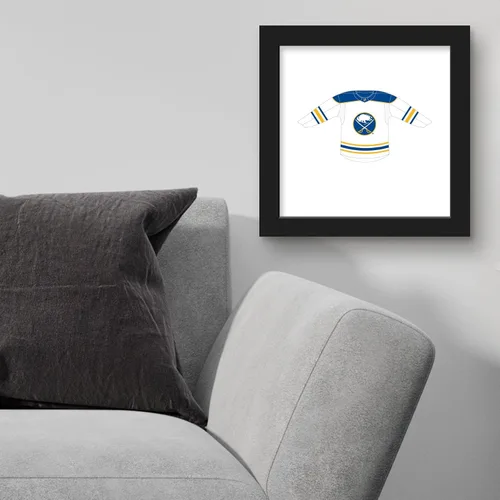 Vista 3 de Trends International Gallery Pops NHL Buffalo Sabres - Póster de pared frontal de uniforme para el hogar, 12.00 x 12.00 pulgadas, versión de marco