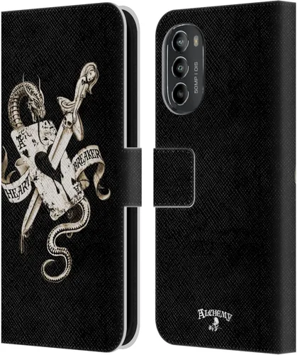 Vista 10 de Head Case Designs Officially Licensed Alchemy Gothic 13 Dagger Illustration Leather Book Wallet Case Cover Compatible with Motorola Moto G82 5G