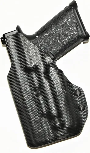 Vista 2 de REVKEL Funda moldeada Kydex personalizada IWB/AIWB compatible con Sig Sauer P365 con riel táctico de recuperación con mini valquiria Olight PL2.