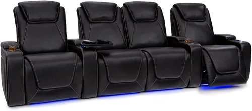 Vista 16 de Seatcraft Paladin - Asiento de cine en casa, sillón reclinable individual Negro