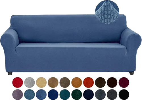 Vista 20 de Joccun Funda Elástica para Silla Sofá, Funda de Sofá de 1 Pieza Tela Jacquard de Spandex con Parte Inferior Elástica, Protector de Muebles Lavable