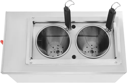 Vista 6 de Máquina de cocina de fideos de 2 agujeros, cocina de pasta comercial, fabricantes de pasta, horno de fideos de 2KW, herramienta de cocina de cocina