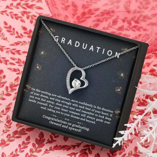 Vista 3 de ZephariO Collar de graduación para ella 2023 - Collar de graduación 2019 para mujer, Cadenas de Plata 925 para mujer, regalos para graduación 2023