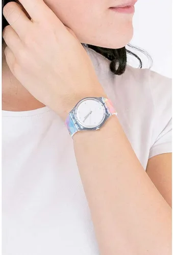 Vista 3 de Swatch GS159 - Reloj de cuarzo para mujer con correa de silicona, multicolor