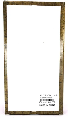 Vista 5 de West Star - Billetera para hombre, estilo de chequera, larga, plegable, con o sin pelo de vaca, Café profundo Longhorn 202A, Billetera de cuero