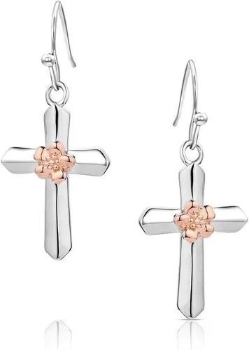 Vista 11 de Montana Silversmiths Pendientes de cruz estilo de vida occidental