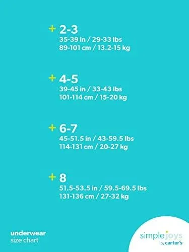 Vista 4 de Simple Joys by Carter's Boys' 8-Pack Underwear