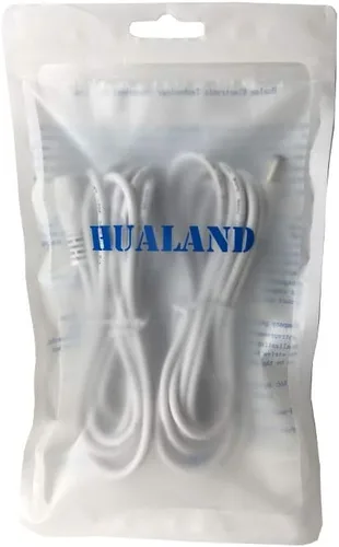 Vista 5 de 2 unids/pack 3m/9.84ft blanco 0.217 in x 0.083 in DC enchufe cable de extensión para adaptador de corriente DC Power 12V 0.217 in x 0.083 in barril