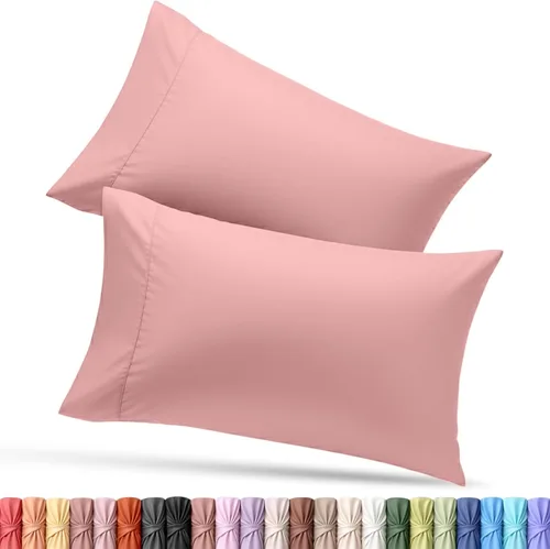 Vista 84 de Utopia Bedding - Juego de 2 fundas de almohada tamaño estándar, con cierre de sobre, tela de microfibra cepillada suave, resistentes al encogimiento