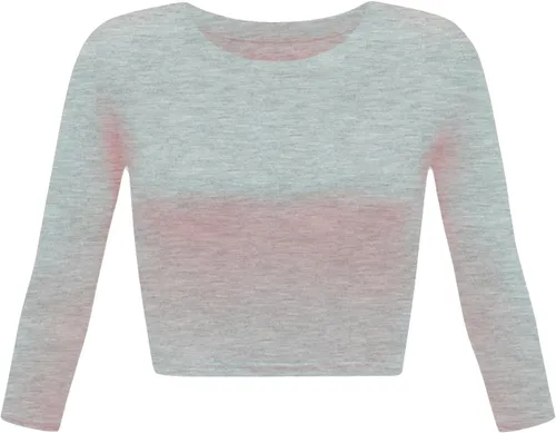 Vista 13 de Camiseta corta para mujer, cuello redondo, manga 3/4, casual, Y2K, linda camiseta corta para yoga