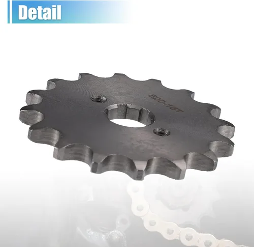 Vista 5 de X AUTOHAUX 1 juego de 520 estilos 16 dientes 0.787 in ID motocicleta piñón delantero para motocicleta 50cc 70cc 110cc 125cc motocicleta Dirt Pit