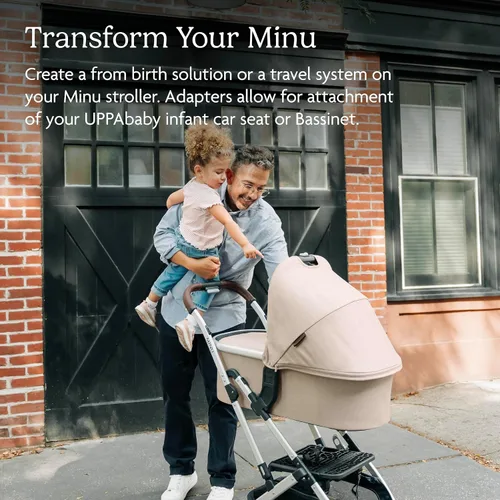 Vista 2 de UPPAbaby Adaptador para cochecitos Minu y Minu V2, compatible con asientos de automóvil para bebé, Aria y Mesa, accesorio rápido + seguro, 1 juego