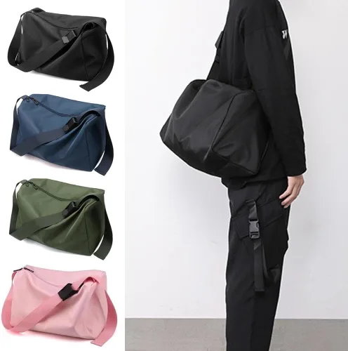 Vista 3 de Pequeña bolsa deportiva para gimnasio, bolsa de entrenamiento impermeable, mini bolsa de lona para hombres y mujeres, bolsa de viaje ligera
