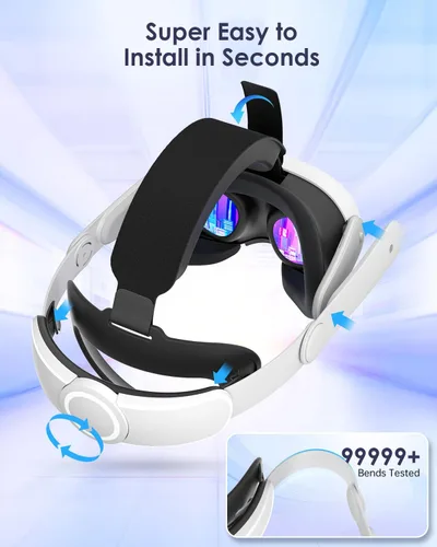 Vista 6 de Maecker vr Headstrap Compatible with Meta Quest 3 Head Strap for Oculus Quest 3 Accessories Comfortable Stable Elite Strap Replacement