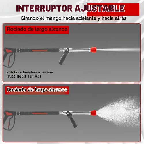 Vista 3 de Boquilla ajustable para lavadora a presión de largo alcance para revestimiento de 2 pisos