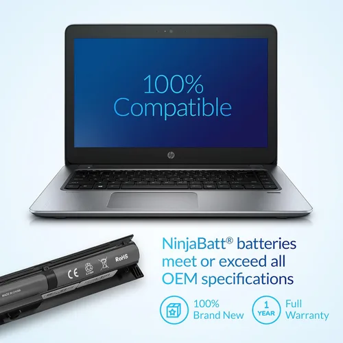 Vista 5 de NinjaBatt Batería para HP 756743-001 V104 vi04 756744-001 Envy 14 15 17 Series Probook 450 g2 g3 756478-851 756478-422 756478-421 756478-422 - Alto
