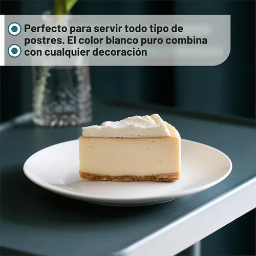 Vista 6 de BTaT- Platos de postre blancos, 8 pulgadas, juego de 12, platos pequeños para aperitivos, regalos de Navidad