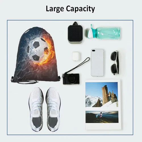 Vista 3 de Beabes Bolsas de béisbol con cordón, mochila deportiva para gimnasio, bolsa con cordón, Multi-a14, Mochilas de viaje