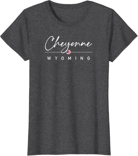 Vista 4 de Cheyenne, camiseta Wyoming, Negro, S