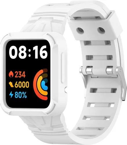 Vista 11 de Senter Correa de repuesto de goma para reloj Redmi 2 lite/MI Watch Lite 2/MI Watch Lite/Redmi 2/Redmi Smart Watch, funda protectora resistente
