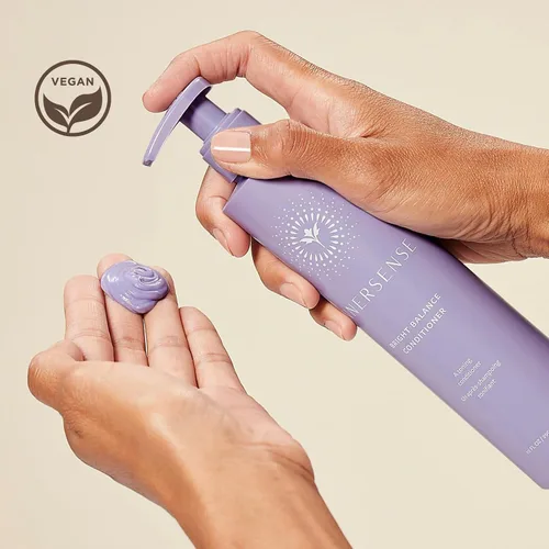 Vista 5 de INNERSENSE Organic Beauty - Acondicionador tonificante morado natural Bright Balance Tonificante, hidratante, para cabello aclarado o gris