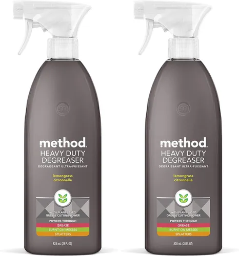Vista 9 de Method Desengrasante de Servicio Pesado, Aroma a Hierba de Limón, Limpiador de Horno y Limpiador de Superficie de Estufa, Botella de Spray de 28 Oz