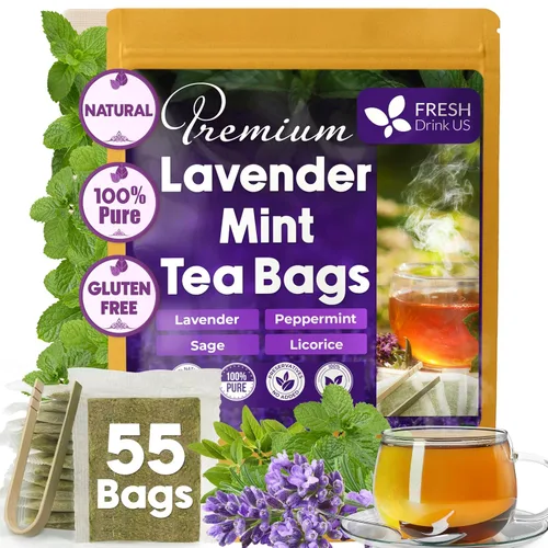 Vista 11 de FreshDrinkUS, 40 bolsas de té de raíz de bardana premium, 100% natural y puro de raíz de bardana. Fabricado con bolsas de té de material natural.