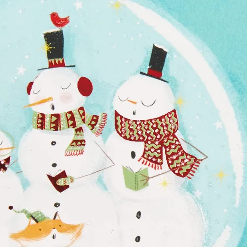 Vista 6 de Hallmark Tarjetas de Navidad en caja, muñecos de nieve (16 tarjetas y 17 sobres)