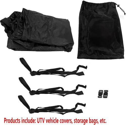 Vista 6 de Funda de motocicleta para todo tipo de clima, con tiras reflectantes compatibles con ATV genérica, cubierta utv compatible con ATV genérica