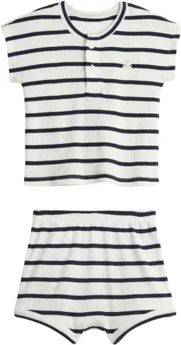 Vista 4 de GAP Conjunto Henley acanalado de 2 piezas para bebé