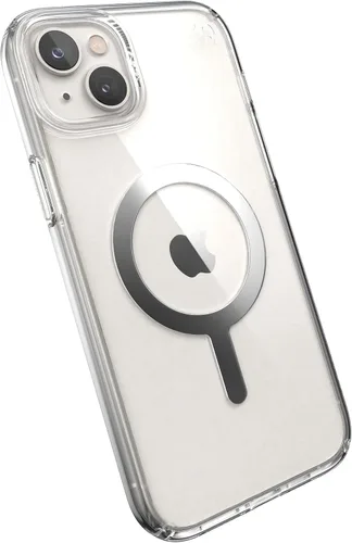 Vista 15 de Speck - Funda transparente para iPhone 15 Plus y 14 Plus, delgada, construida para MagSafe, resistente a los arañazos y protección contra caídas