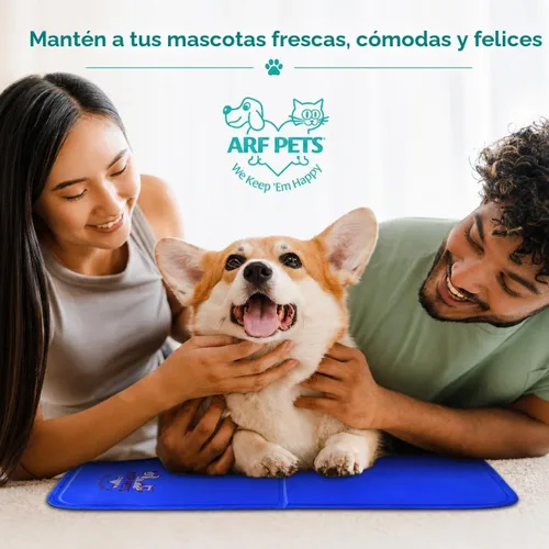 Vista 6 de Arf Pets Alfombrilla de enfriamiento para perros – Almohadilla de gel de auto-enfriamiento para camas, perreras y jaulas Duradera, no tóxica