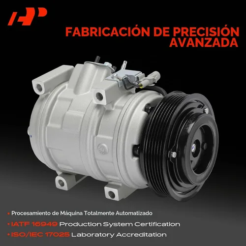 Vista 3 de Compresor de aire acondicionado A-Premium con embrague