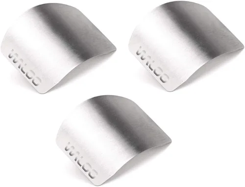 Vista 9 de WALOO Protector de dedos de acero inoxidable para cortar, protector de corte de cuchillos y protectores de herramientas de cocina, herramienta