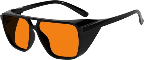 Vista 30 de Eyekepper 100% Gafas Anti-Luz Azul Fitover para Usar Sobre Gafas de Computadora con Lente Ámbar
