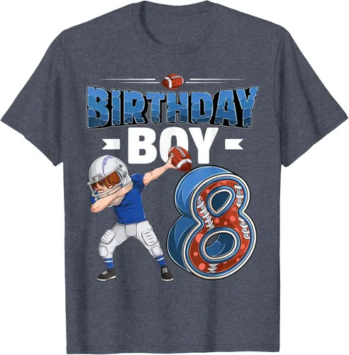 Vista 72 de Dabbing Boy - Camiseta de 8 años de fútbol americano americano, Negro, S
