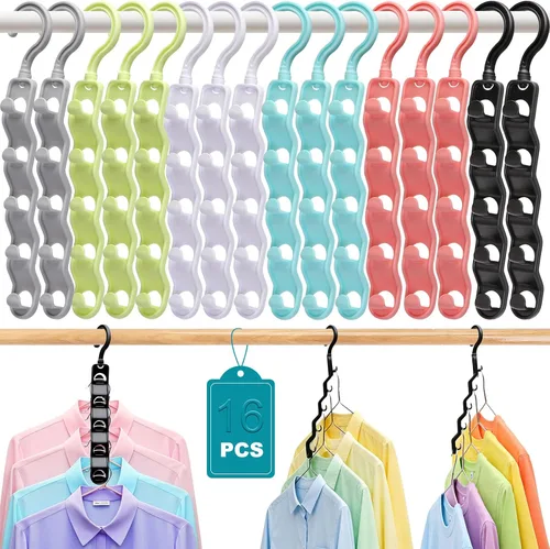 Vista 12 de Organizadores y almacenamiento de armario, organización mejorada y almacenamiento de ropa, paquete de 8 artículos esenciales para dormitorio
