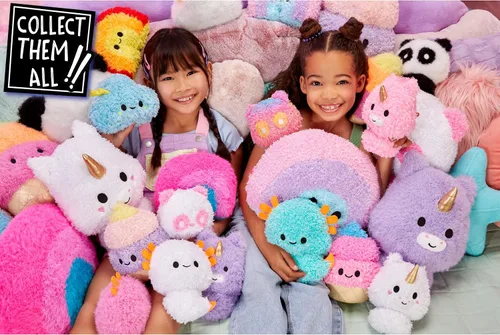 Vista 7 de Fluffie Stuffiez Rainbow - Peluche coleccionable grande de 11 pulgadas, desembalaje sorpresa con ASMR abrazable Fidget DIY Fur Pull, pelusa