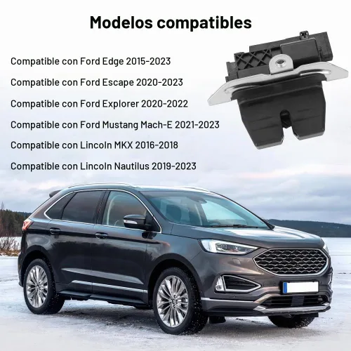 Vista 7 de FA1Z-7443150-C Actuador de bloqueo de puerta trasera compatible con Ford