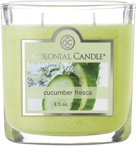 Vista 11 de Colonial Candle Vela perfumada de vainilla ámbar, velas altamente perfumadas para el hogar, vela de cera moteada, 2 mechas, 8 onzas, fabricada