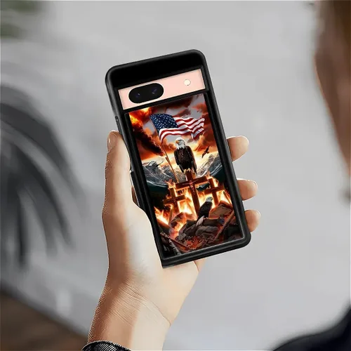 Vista 1879 de Compatible con Google Pixel 4A 5G Mobile Case Creative Acrylic Panel trasero Silicona Protección Grip especialmente diseñado para Google Pixel 4A 5G