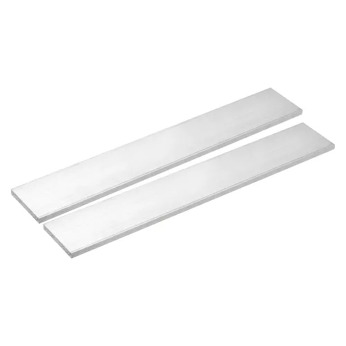 Vista 6 de uxcell Barra plana cuadrada de aluminio, 1-1/2" de espesor 1-1/2" de ancho 12" de longitud Barra cuadrada de aluminio 6061, placa plana de aluminio