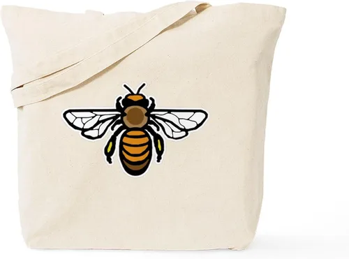 Vista 21 de CafePress The Beekeeper Tote Bag - Bolsa reutilizable de lona beige natural