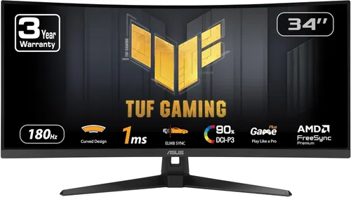 Vista 15 de ASUS TUF Gaming 24" (23.8" visible) Monitor 1080P (VG249QE5A) - FHD, overclock de 144Hz a 146Hz, IPS, sincronización de desenfoque de movimiento